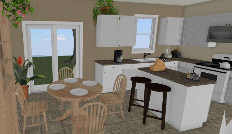 The Strattanville Floorplan Kitchen View